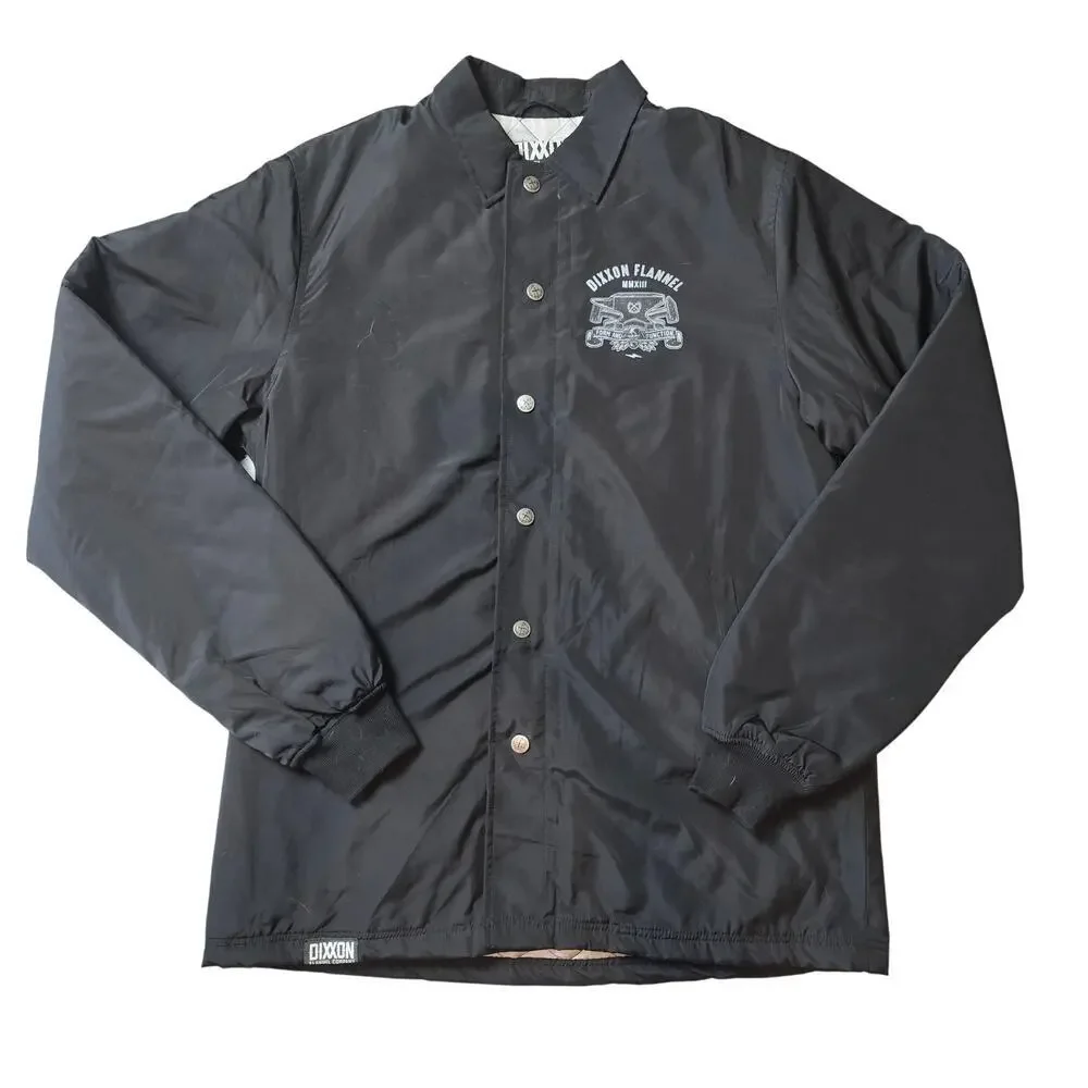 Dixxon Born In Califas Quilted Jacket Men's black quilted lined WIndbreaker